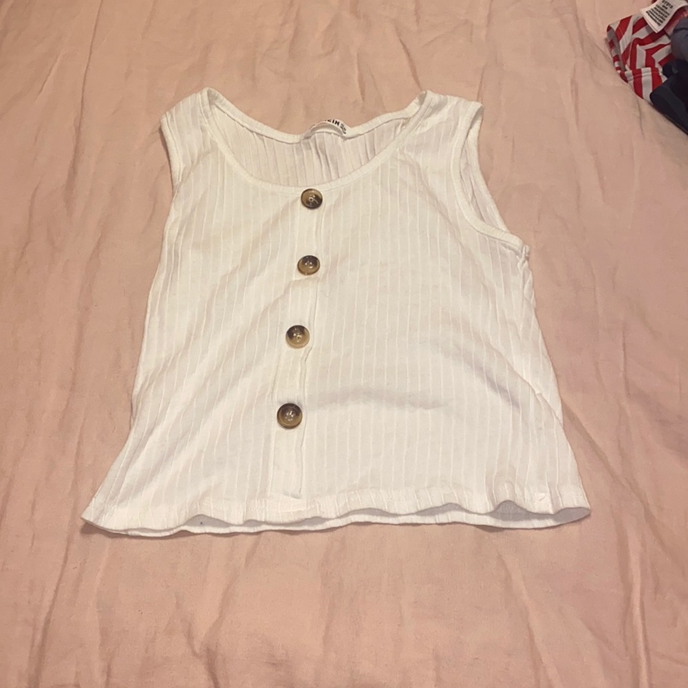 white tank top-size 11-12y us-prize $18